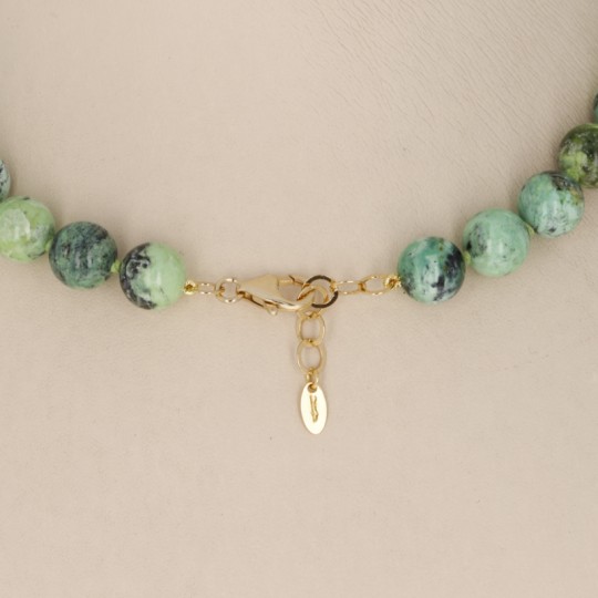 Necklace of Spherical Variscite Liscia