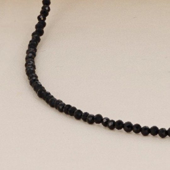 Black Unisex Spinel Necklace