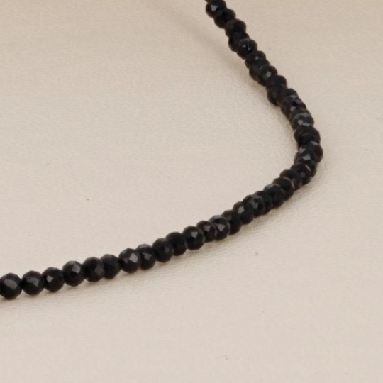 Black Unisex Spinel Necklace