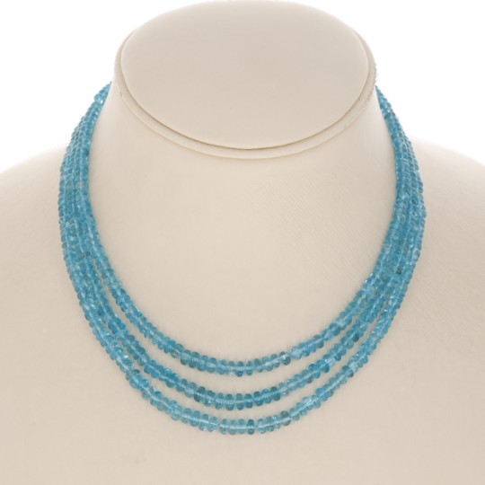 Three Strands Parallel Necklace by Apatite