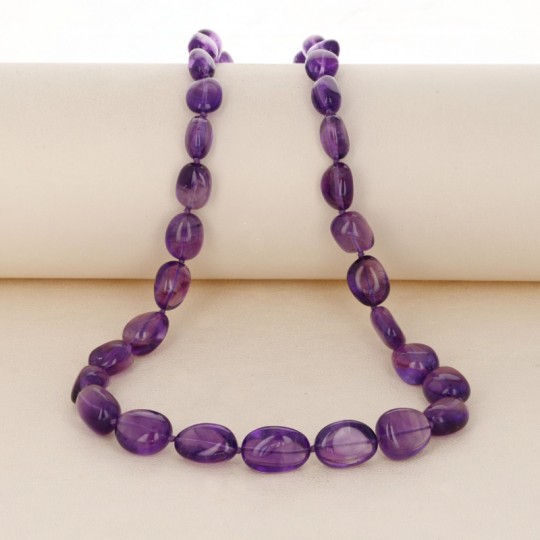 Amethyst neck necklace in Sasso Scalare