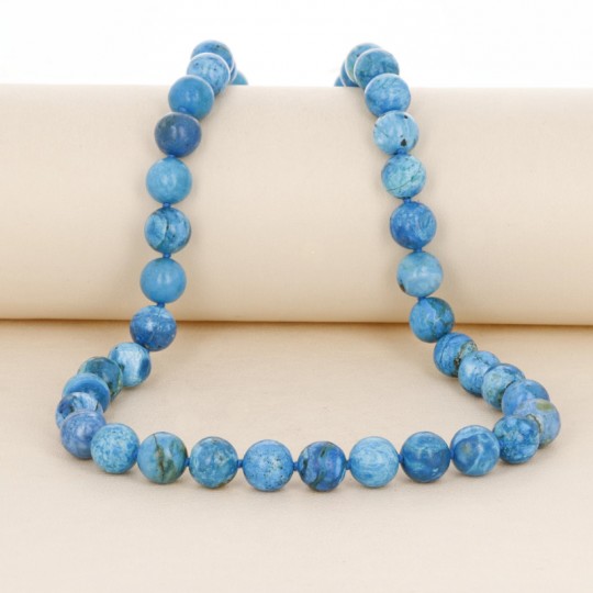 Parure Collana e Orecchini di Opale Blu