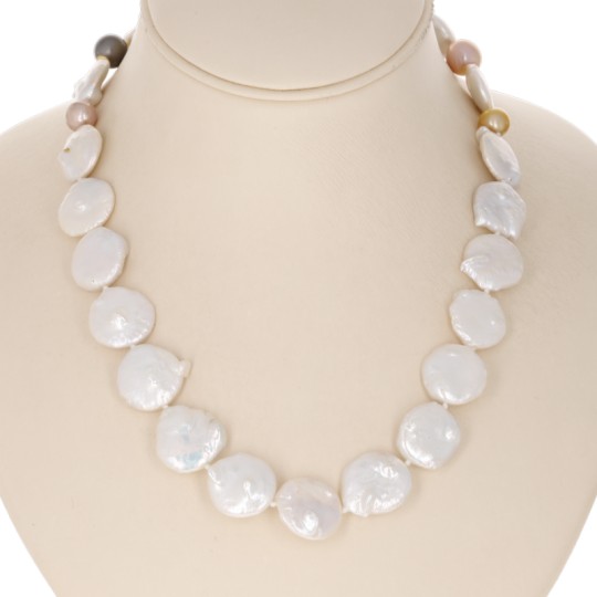 Freshwater Pearl and Sea Necklace