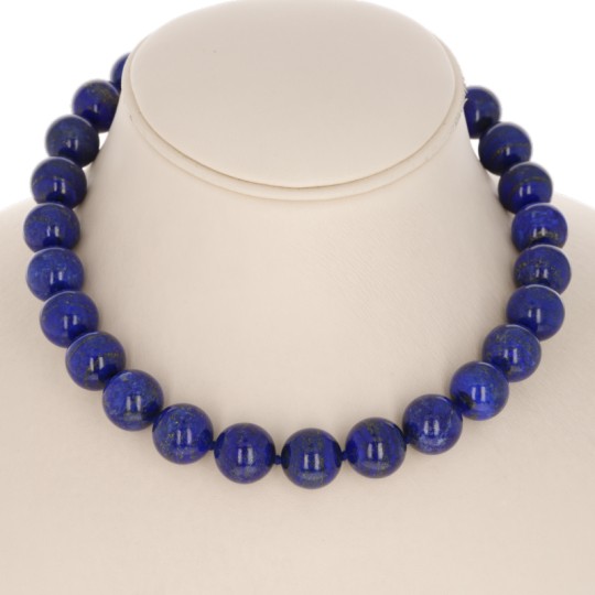 Lapis Spherical Neck Collar