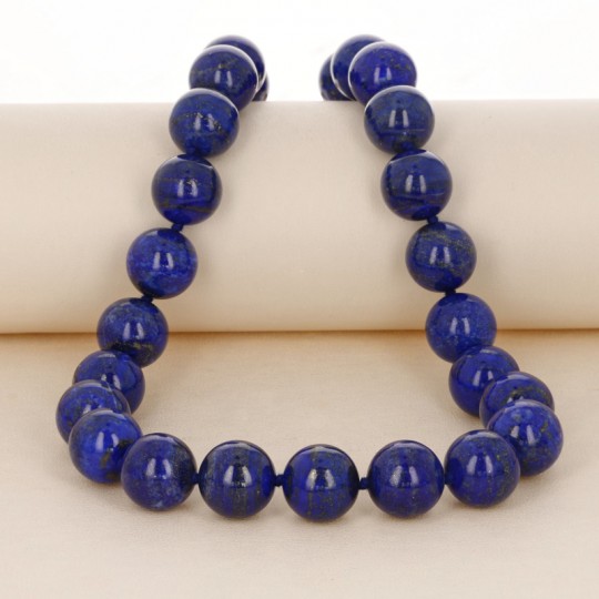 Lapis Spherical Neck Collar