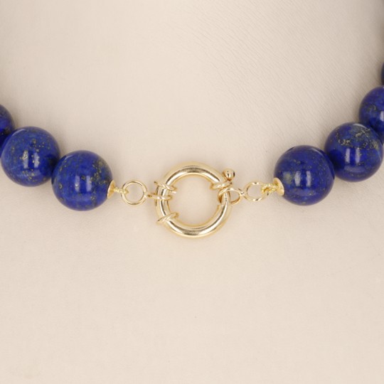 Lapis Spherical Neck Collar