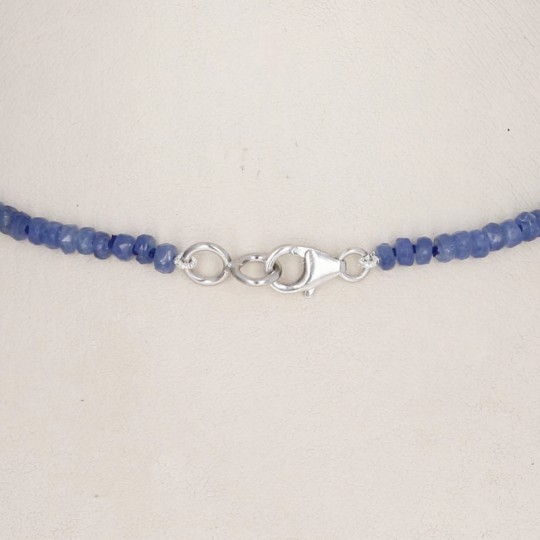 Sapphire Necklace in Ladder Washer