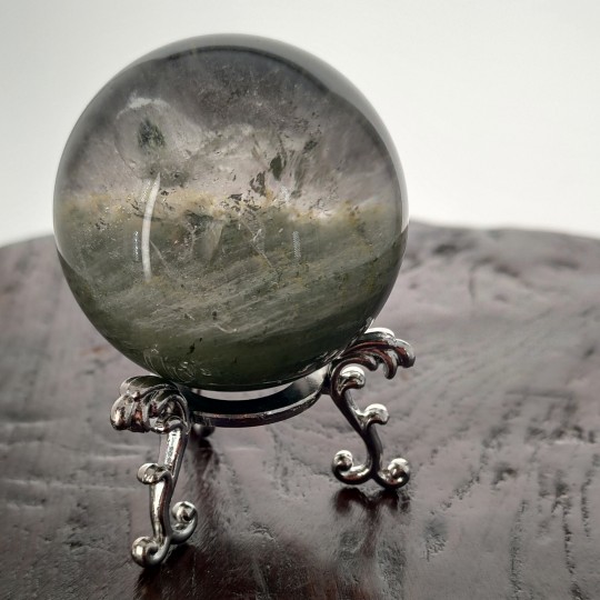 Quartz Sphere with Lodolite