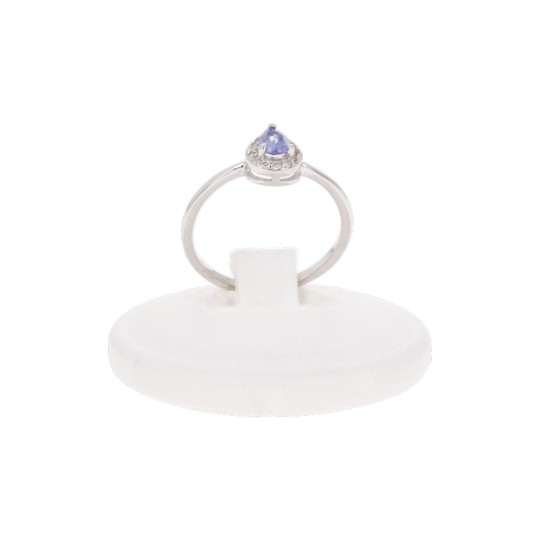 Anello Argento 925‰ con Tanzanite a Goccia