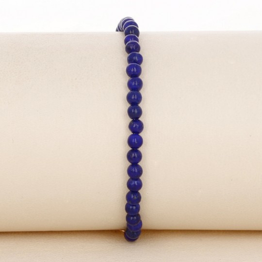 Unisex Black Lapis Bracelet