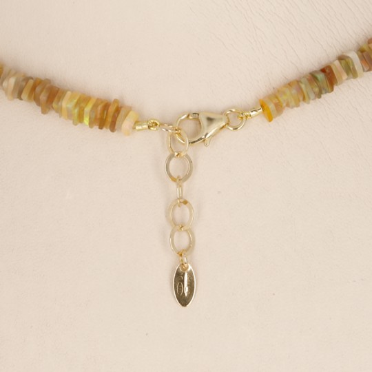 Goldbraune äthiopische Opal-Höhlenkette