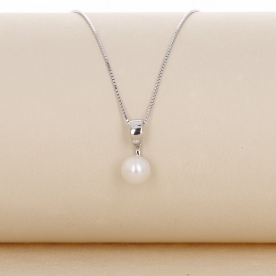 Pendant with Pearl Akoya and Catenina Veneziana