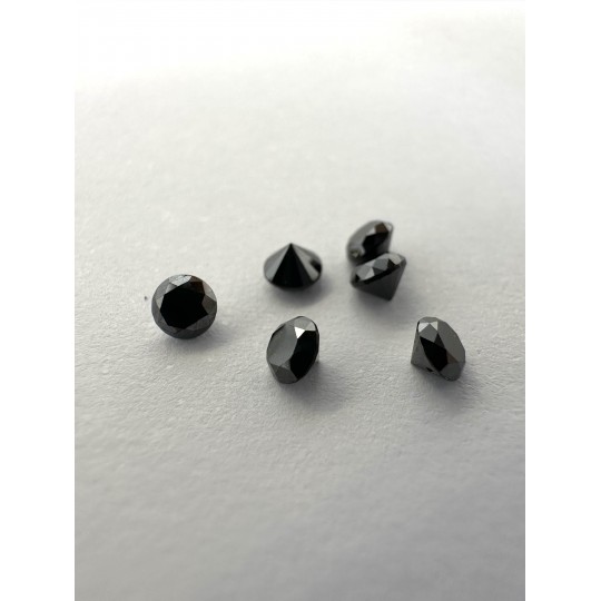 Lot 6 Stones Black Diamond RBC