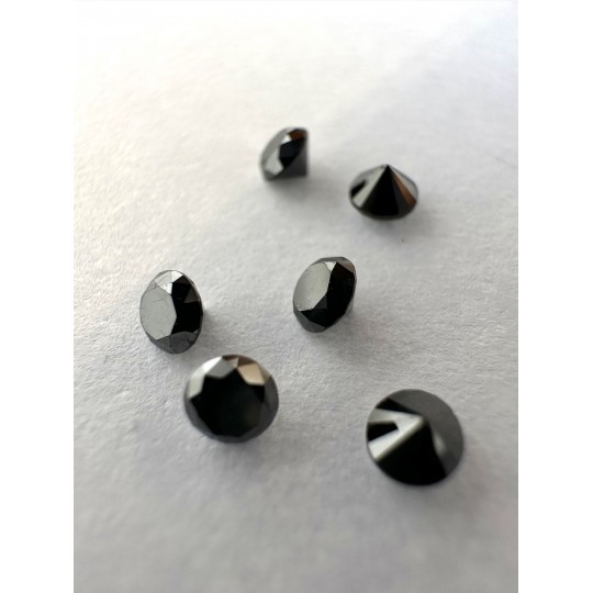 Lot 6 Stones Black Diamond RBC