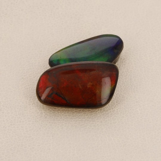 Lotto 3 Pietre Ammolite Cabochon Fantasia