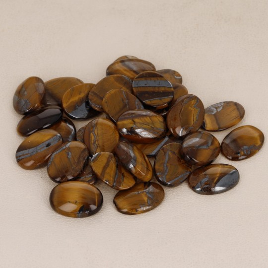 Offer Lot 30 Pietre Oval Tiger Eye