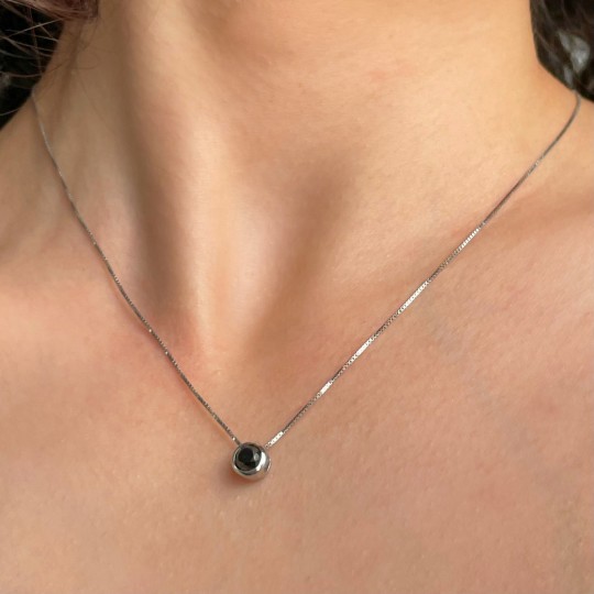 Collier con Diamante Nero