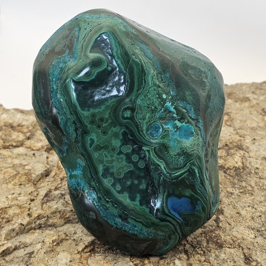 Pietra di Azurmalachite a Sasso Semigrezzo