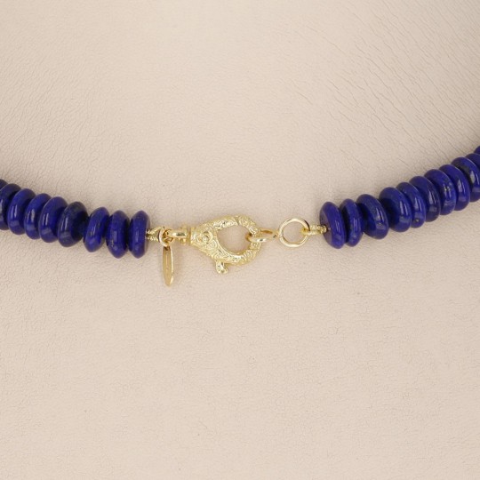 Collar con Lapis en Rondella y Goccia