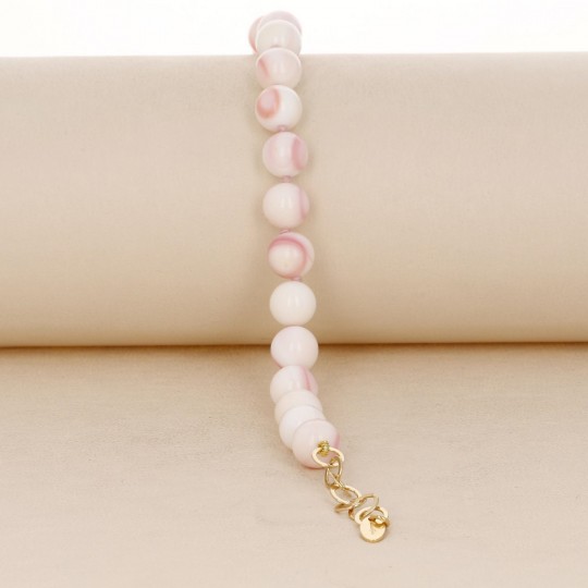 Bracelet Spherical Rose Shell Liscia