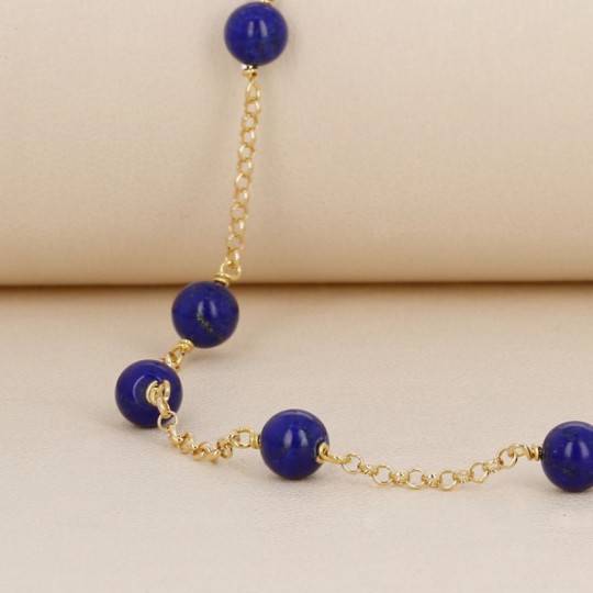 Collier di Lapis Sferico Liscio