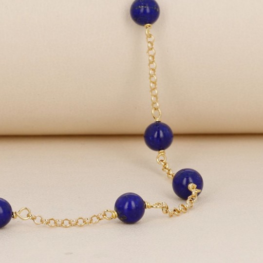 Collier di Lapis Sferico Liscio