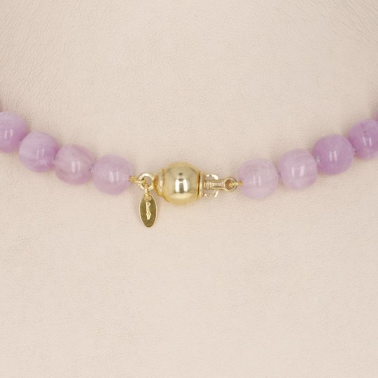 Necklace with Kunzite and Citrine Quartz