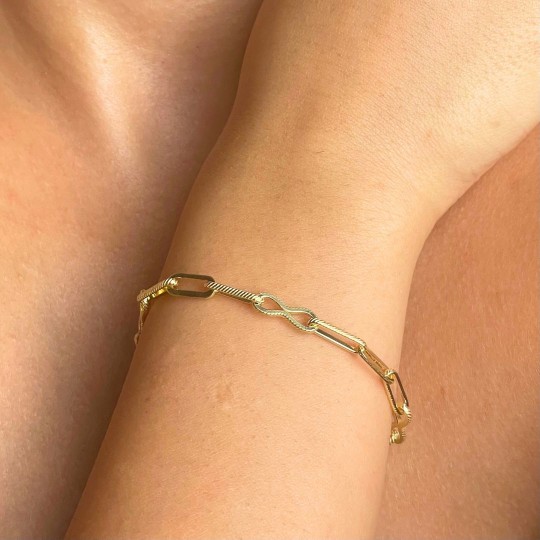 3 Ways Golden Silver Bracelet