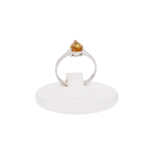 Ring with Citrine Quartz in Goccia