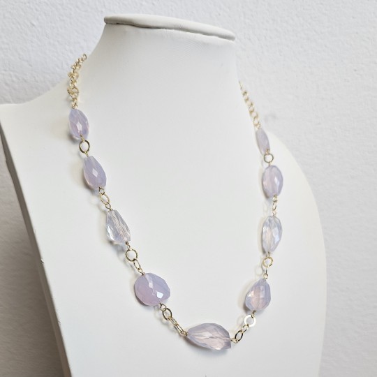 Collier Quarzo Lavanda in Sasso