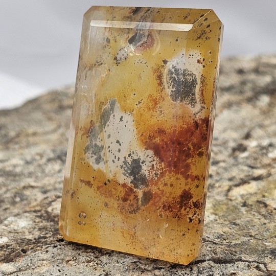 Stone Rectangular Hematoid Quartz