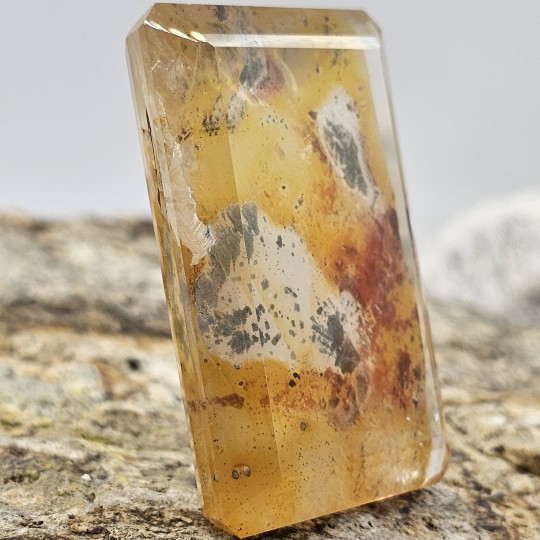 Stone Rectangular Hematoid Quartz