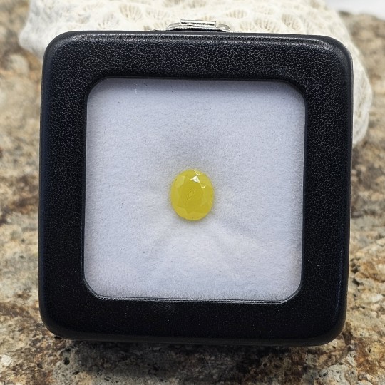 Stone Smithsonite Yellow Oval Cut