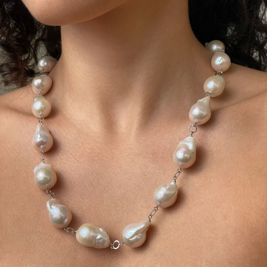 Parure Collier e Orecchini Perle Barocche