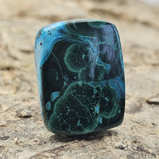 Pietra Azzurmalachite Cabochon Rettangolare