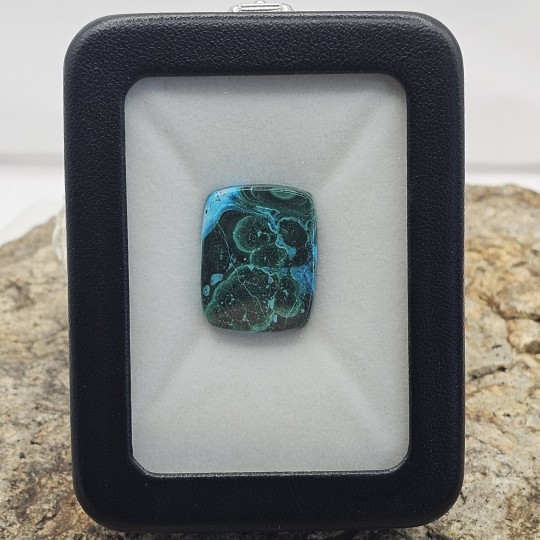 Piedra Azzurmalachite Cabochon Rectangular