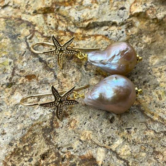 Earrings Purple Barocche in Goccia