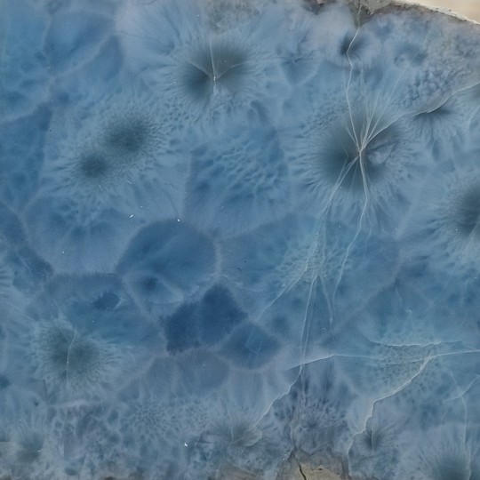 Stone Sectioned of Larimar on Matrice