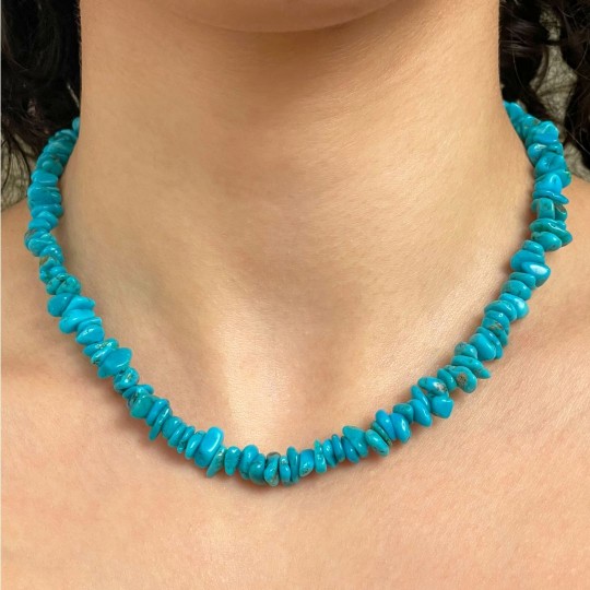 Turquoise Necklace with Matrix