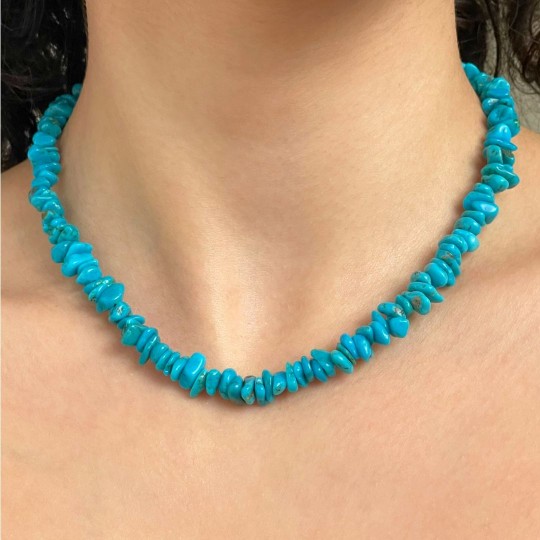 Turquoise Necklace with Matrix