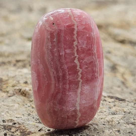 Rechteckiger Rhodochrosit-Stein-Cabochon