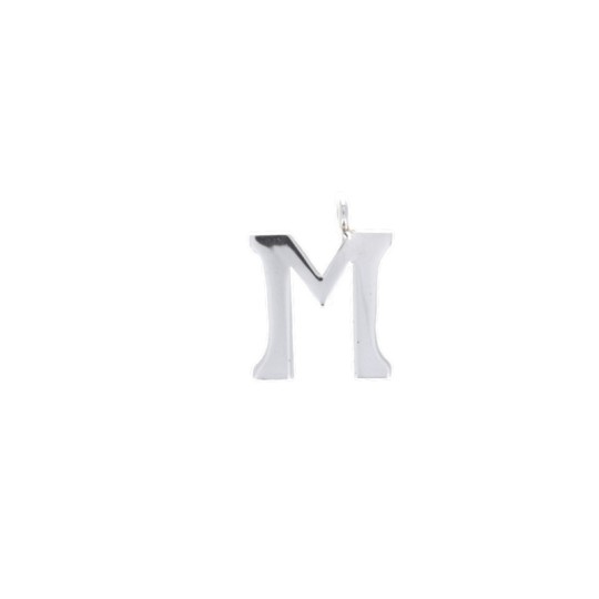 Charm Letter M in Silver 925‰